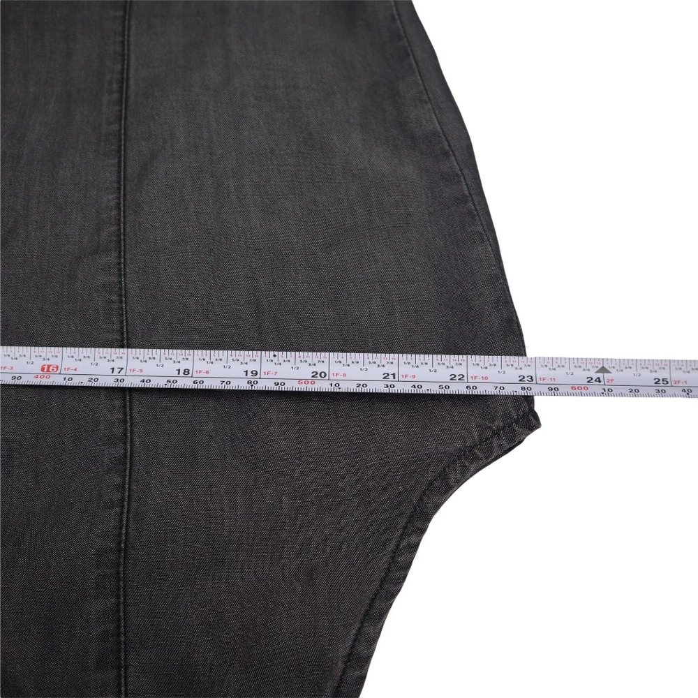 Christine Alexander Women Shirt Black Button Down  M Studs Black - Picture 14 of 16